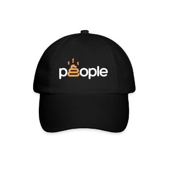 Shit People - Baseballkappe - Schwarz/Schwarz - Vorne
