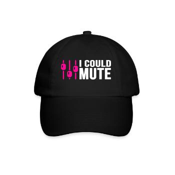 DJ Music Audio Mixer Analog Audio Mixer Disco - Baseball Cap - black/black - Front