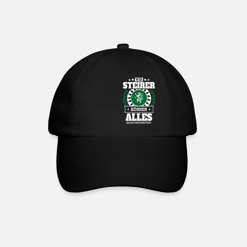 STEIRER - ALLES BIS AUF HOCHDEUTSCH - Baseballkappe - Schwarz/Schwarz