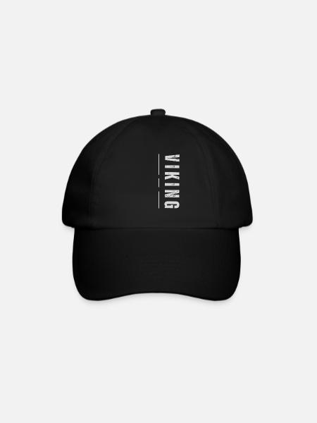 Wikinger - Baseballkappe - Schwarz/Schwarz