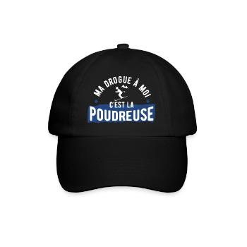 Drogue poudreuse cadeau - Casquette classique - noir/noir - Devant