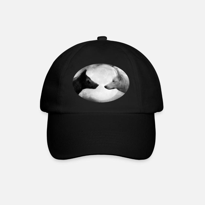 Wolf - Baseballkappe - Schwarz/Schwarz