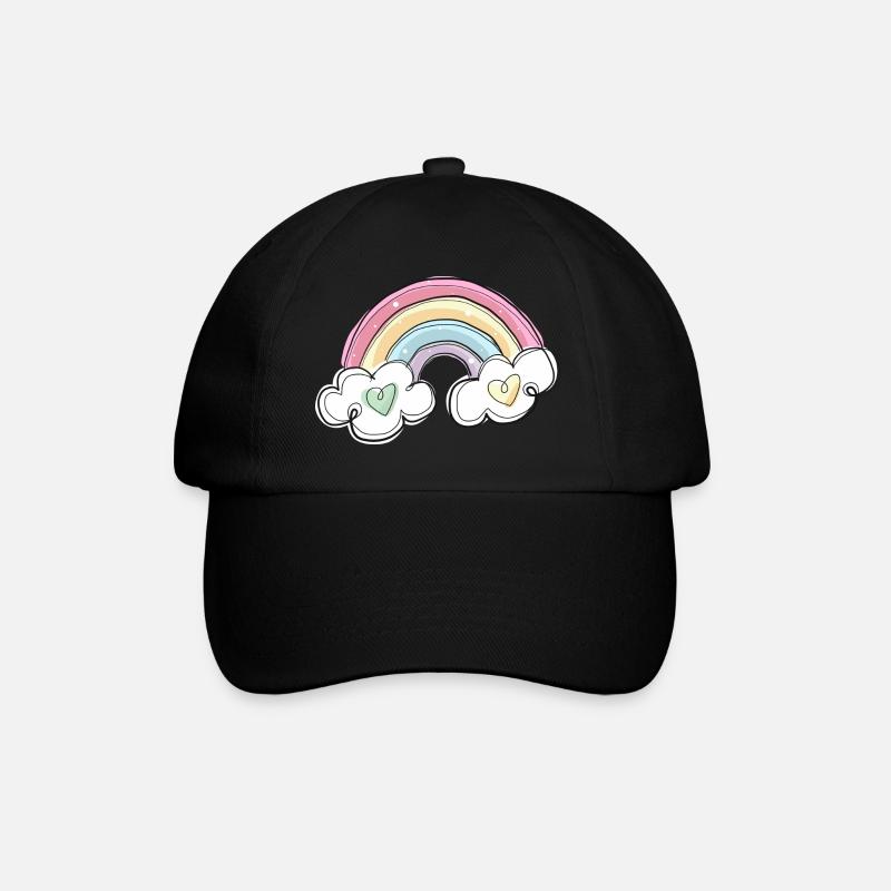 REGENBOGEN - Baseballkappe - Schwarz/Schwarz