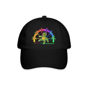 Turtles - Turtles, Baby Turtles - Baseball Cap - black/black - Front