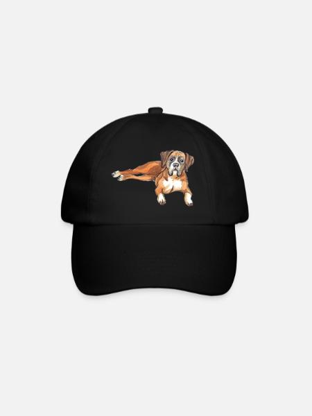 Deutscher Boxer - Baseballkappe - Schwarz/Schwarz
