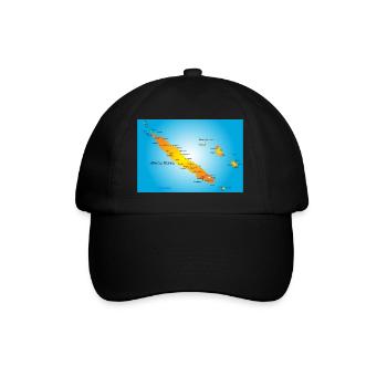 new Caledonia - Baseball Cap - black/black - Front