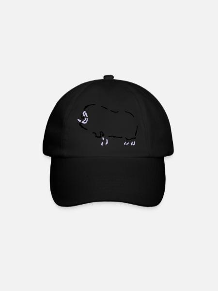 Musk Ox - Scandinavia - Baseball Cap - black/black
