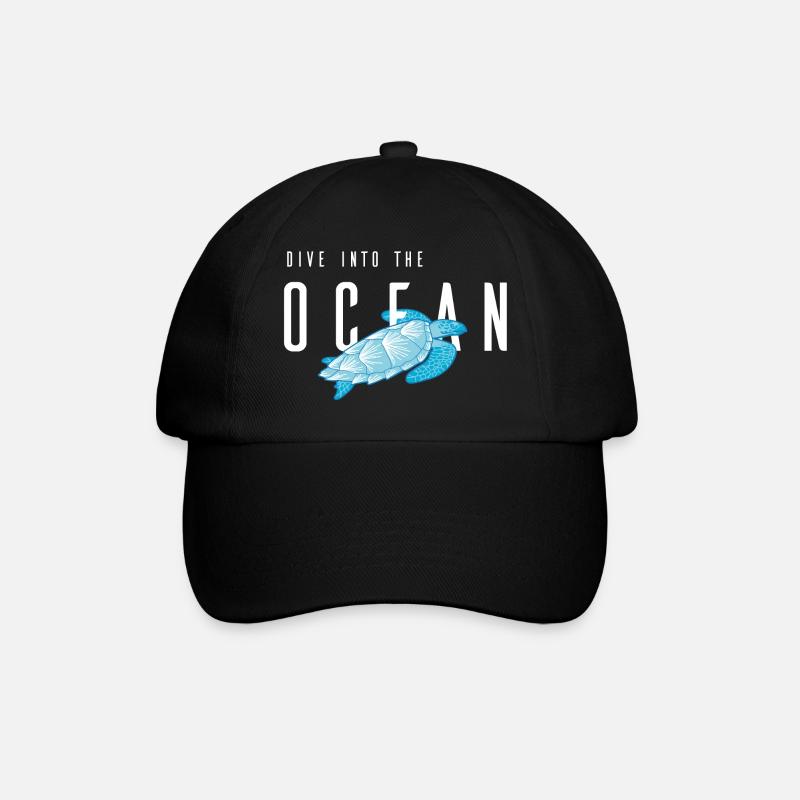 Ocean Dive - Baseballkappe - Schwarz/Schwarz