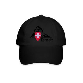 zermatt - Baseball Cap - black/black - Front