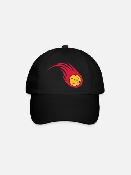boule de feu de basket-ball - Casquette classique - noir/noir