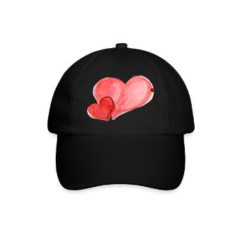 Heart - Baseball Cap - black/black - Front