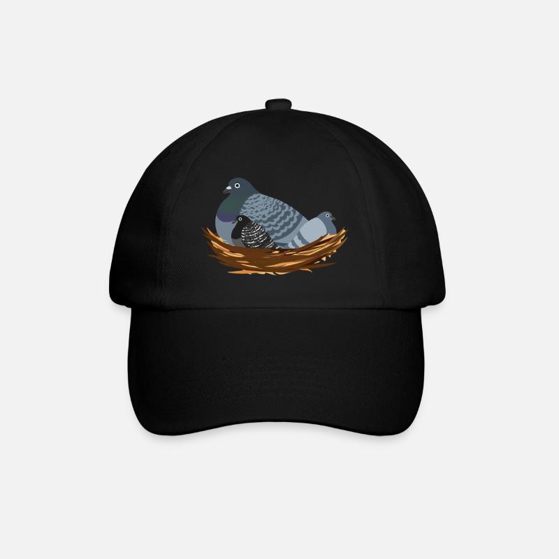 Maman Pigeon Ami - Casquette classique - noir/noir