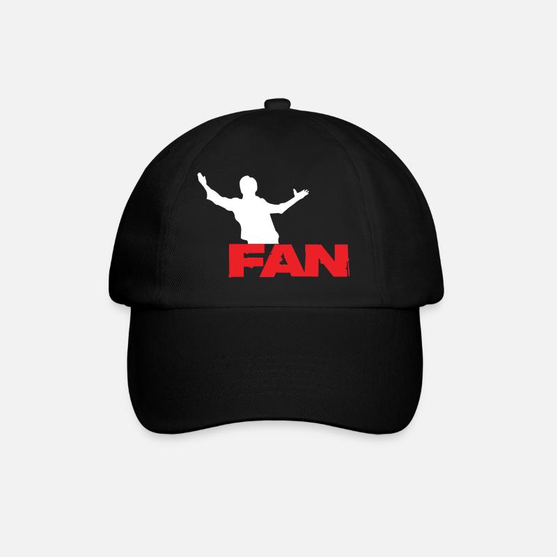 Fan - Baseballkappe - Schwarz/Schwarz
