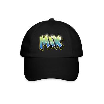 Graffiti Max - Baseball Cap - black/black - Front