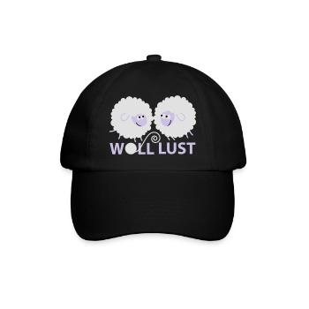 Woll Lust - Baseballkappe - Schwarz/Schwarz - Vorne