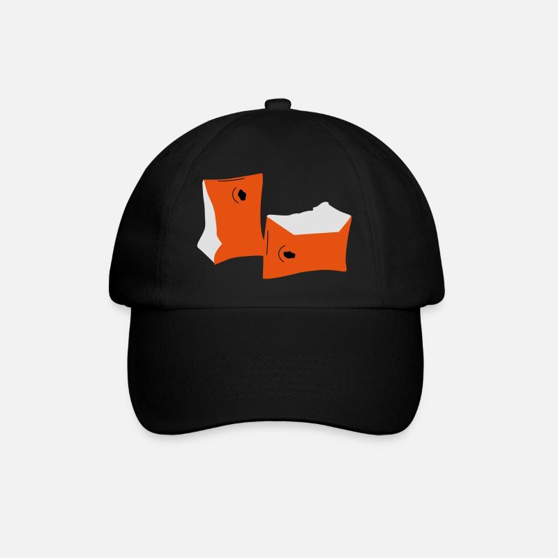 schwimmfluegel - Baseballkappe - Schwarz/Schwarz