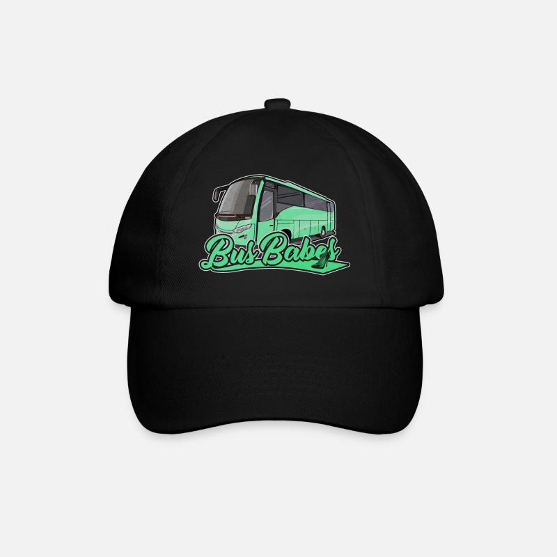Bus Babes | Busfahrerin Bus Fahrerin Geschenk - Baseballkappe - Schwarz/Schwarz