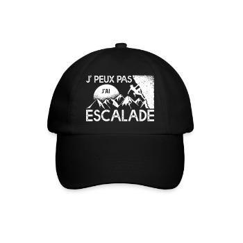I can't have CLIMBING Bouldering climbing gift - Baseball Cap - black/black - Front