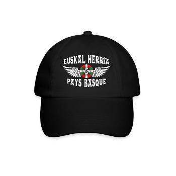 Euskal Herria, Basque Country - Baseball Cap - black/black - Front