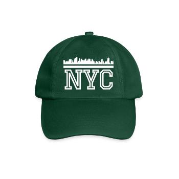 NYC Schriftzug - Baseballkappe - Flaschengrün - Vorne