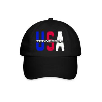 Usa Tennessee Vintage fier citoyen américain - Casquette classique - noir/noir - Devant