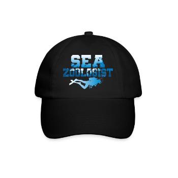 Sea Zoologist Marine Biology Scientist - Baseballkappe - Schwarz/Schwarz - Vorne