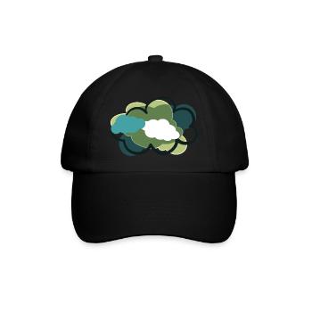 Clouds - Baseballkappe - Schwarz/Schwarz - Vorne