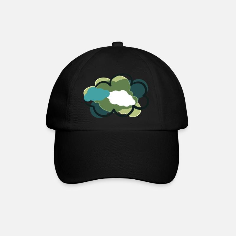 Clouds - Baseballkappe - Schwarz/Schwarz