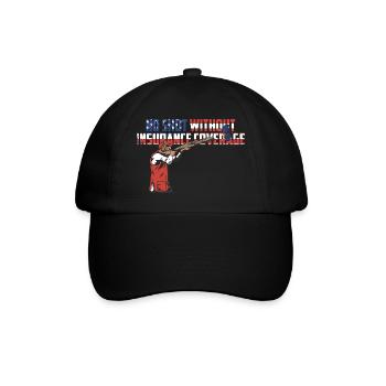 Clay pigeon shooting - Baseball Cap - black/black - Front