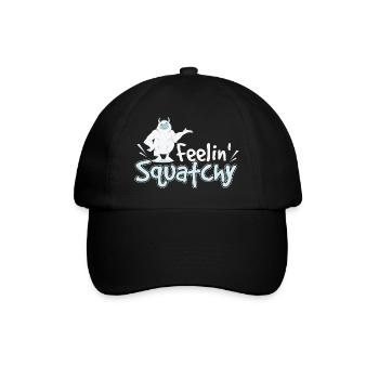 Feelin Squatchy Sasquatch - Baseball Cap - black/black - Front