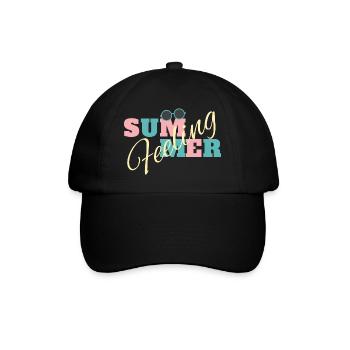 Summer Feeling - Baseballkappe - Schwarz/Schwarz - Vorne