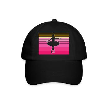 Ballet Dancer Dance Ballerina Sport Girl Femme - Casquette classique - noir/noir - Devant