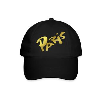 Paris - Baseballkappe - Schwarz/Schwarz - Vorne