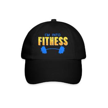 I'm Into Fitness Awesome Retro Fitness Trainer - Baseball Cap - black/black - Front