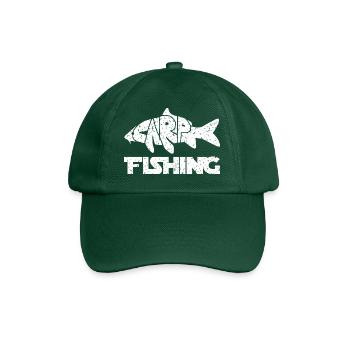 Carp Fishing - Karpfen Angeln - Baseballkappe - Flaschengrün - Vorne