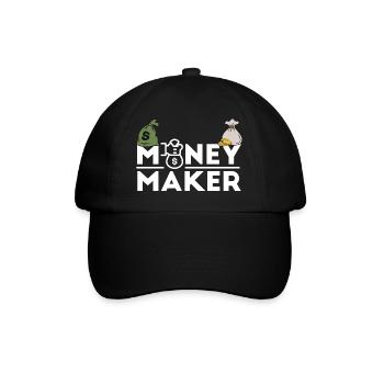 Money Maker Money Dollar Gift Idea - Baseball Cap - black/black - Front