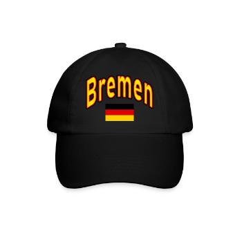 Bremen germany flag - Baseball Cap - black/black - Front
