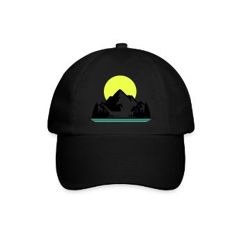 Mountains - Baseball Cap - black/black - Front