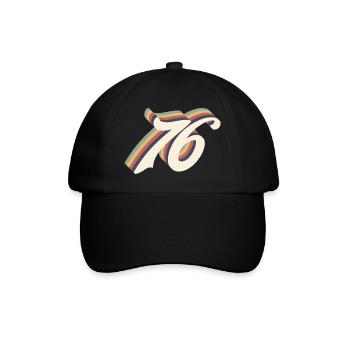Vintage 76th anniversary - Baseball Cap - black/black - Front