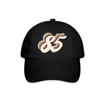 85ème anniversaire vintage - Casquette classique - noir/noir - Devant