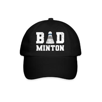 Badminton Player Sport Badminton I Gift - Baseball Cap - black/black - Front