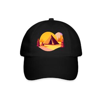Camping Caravane Camp Tentes Cadeaux Camping-car - Casquette classique - noir/noir - Devant