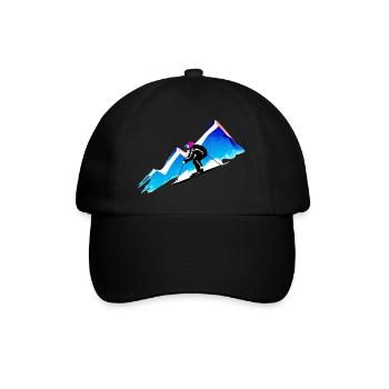 Skiing Ski Ski Outfit Ski Design Skifahrer - Baseball Cap - black/black - Front