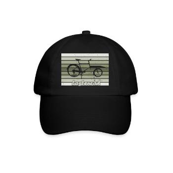 Lastenrad, Retro, Cargobike - Baseballkappe - Schwarz/Schwarz - Vorne