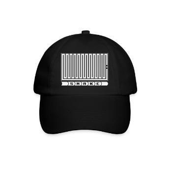 Snake - Retro Game - Baseball Cap - black/black - Front