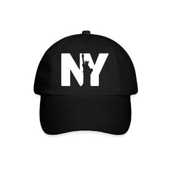 New York Statue - Baseballkappe - Schwarz/Schwarz - Vorne