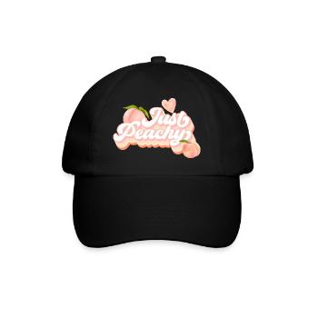 Summer Peach Design Heart Peaches Fruity - Casquette classique - noir/noir - Devant