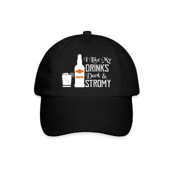 J’aime mes boissons Dark & Stromy Rum Boire - Casquette classique - noir/noir - Devant