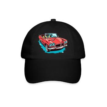Cabriolet rouge - Casquette classique - noir/noir - Devant