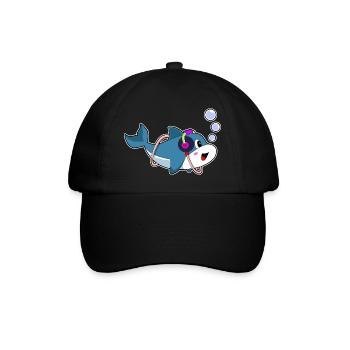 Dolphin Headphones Musique - Casquette classique - noir/noir - Devant